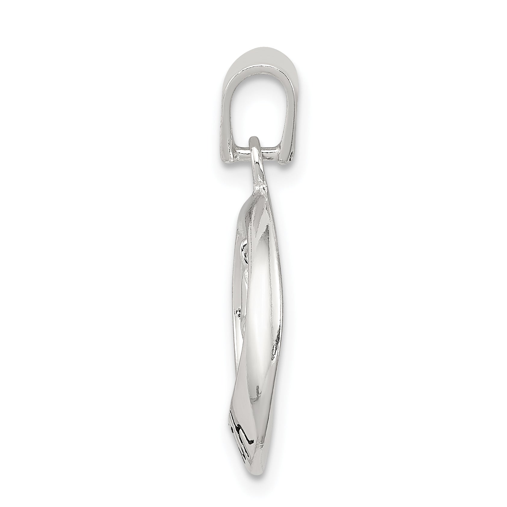 Antiqued 925 Sterling Silver Faith Cross Pendant by Sophia Jewelers Secondary image