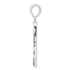 Sterling Silver Antiqued Footprint Pendant by Sophia Jewelers