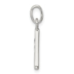 Sterling Silver 925 Initial A Pendant with Clear CZ Elegance