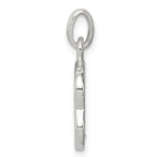 Sophia Jewelers Sterling Silver Initial B Pendant with Clear CZ Stones