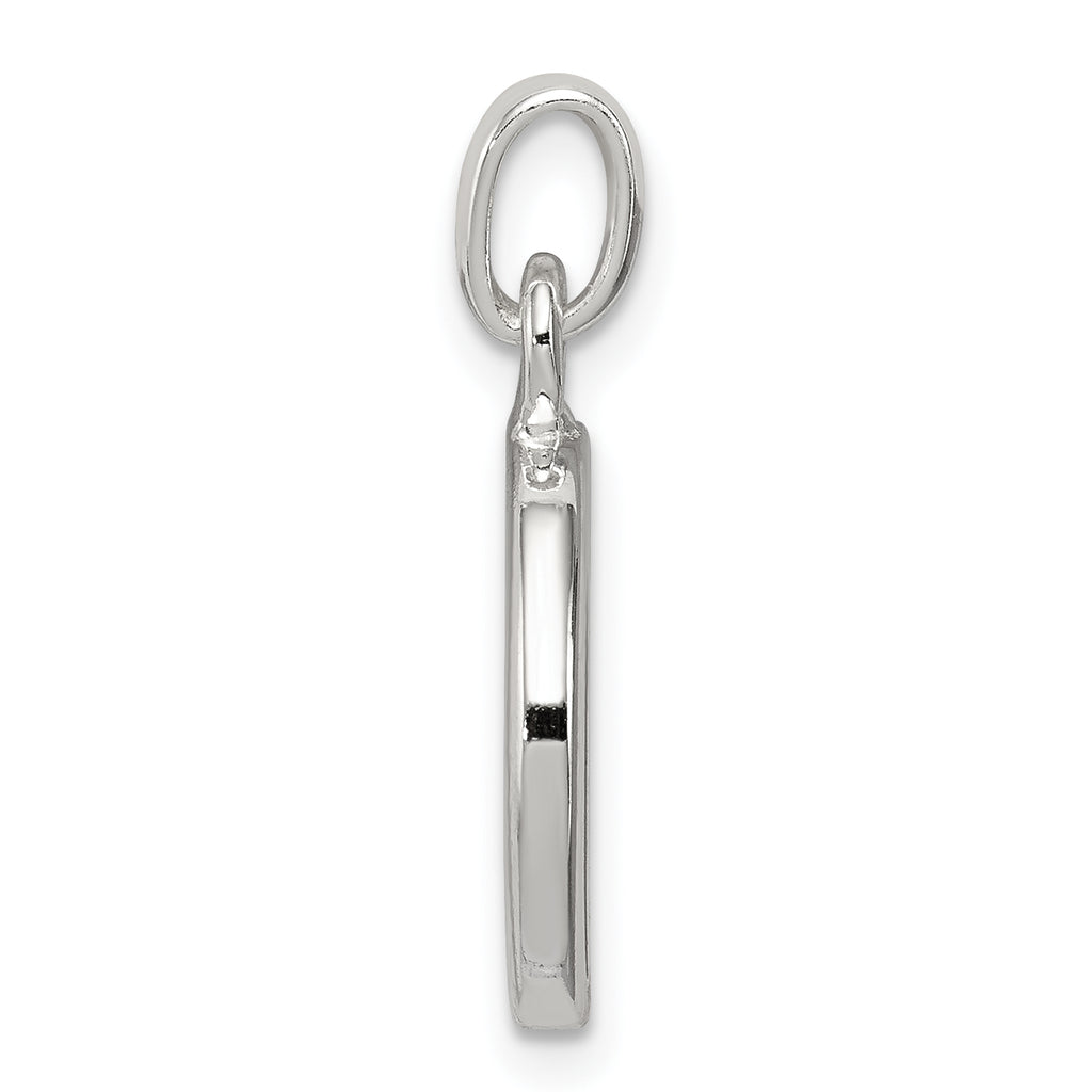 Sophia Jewelers Sterling Silver CZ Initial D Pendant with Anti-Tarnish Finish