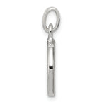 Sophia Jewelers Sterling Silver CZ Initial D Pendant with Anti-Tarnish Finish