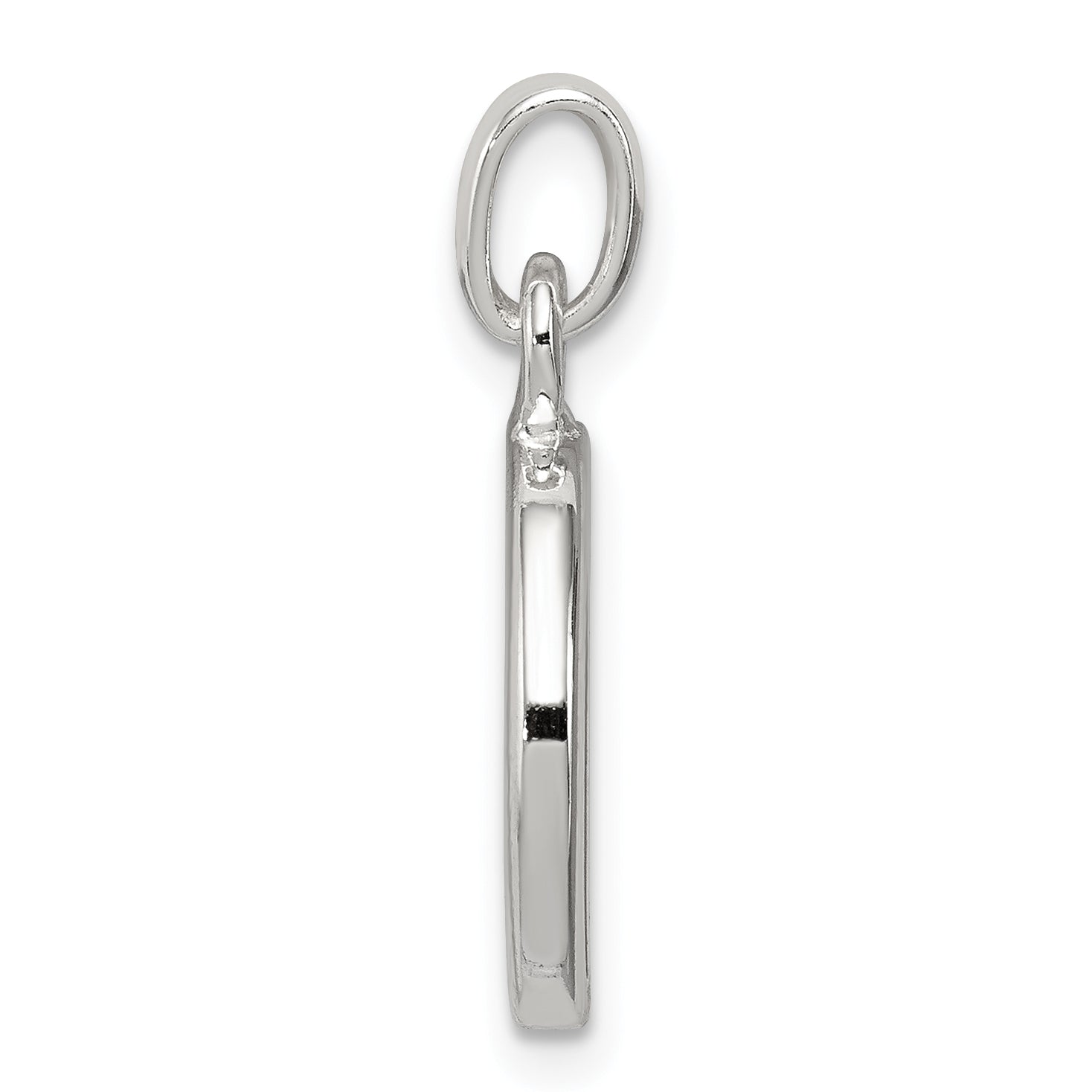 Sophia Jewelers Sterling Silver CZ Initial D Pendant with Anti-Tarnish Finish