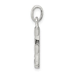 Sophia Jewelers Sterling Silver CZ Initial F Pendant Anti-Tarnish