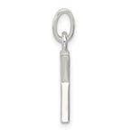 Sterling Silver 925 Letter K Pendant with Clear CZ Elegance