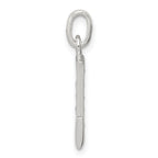 Sterling Silver 925 L Initial Pendant with Clear CZ Elegance