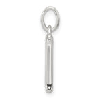 Sterling Silver 925 CZ Initial M Pendant with Anti-Tarnish Finish