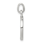 Sophia Jewelers Sterling Silver CZ Initial O Pendant with Anti-Tarnish Finish