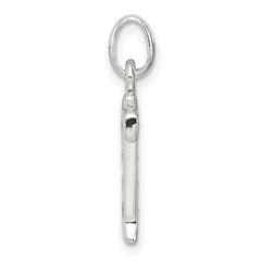 Sophia Jewelers Sterling Silver CZ Initial T Pendant with Anti-Tarnish Finish