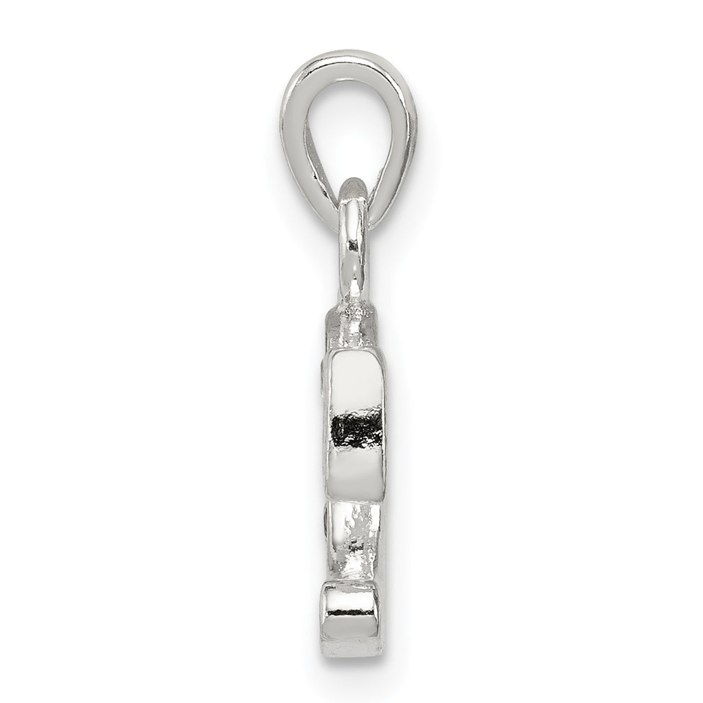 Sophia Jewelers Sterling Silver CZ Initial C Pendant with Anti-Tarnish Finish