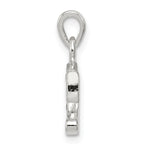 Sophia Jewelers Sterling Silver CZ Initial C Pendant with Anti-Tarnish Finish