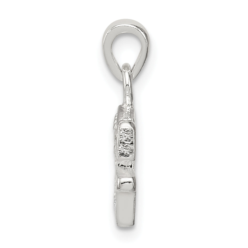 Sterling Silver 925 CZ Initial G Pendant with Anti-Tarnish Elegance
