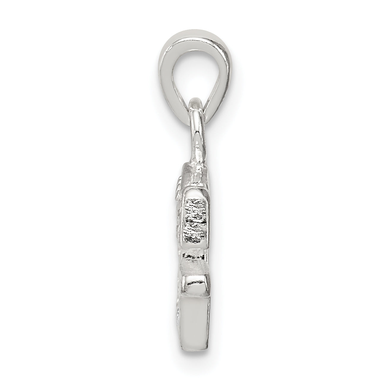 Sterling Silver 925 CZ Initial G Pendant with Anti-Tarnish Elegance