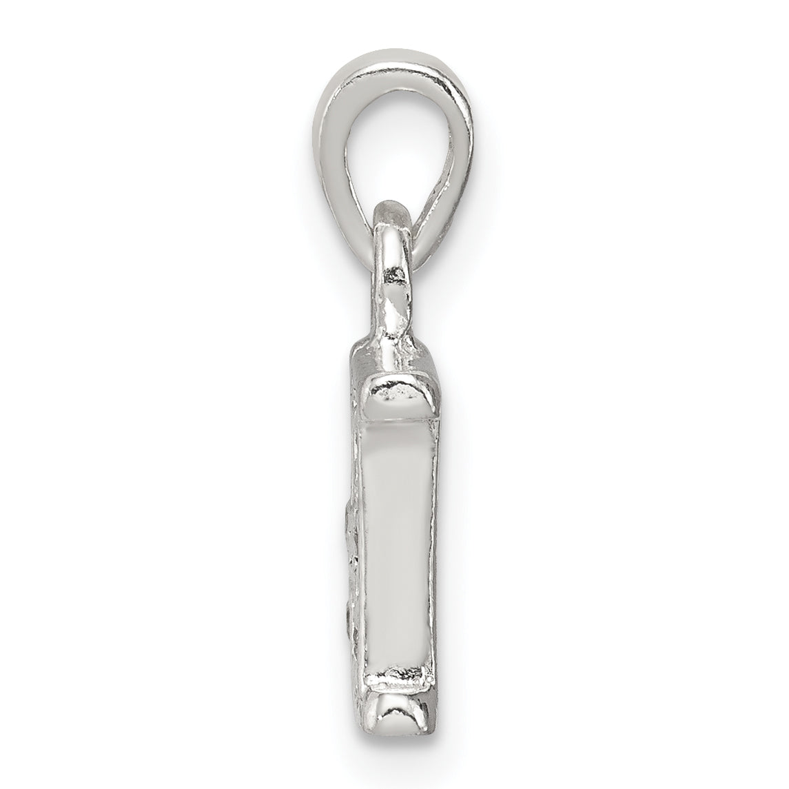 Sophia Jewelers Sterling Silver CZ Initial H Pendant Elegant Anti-Tarnish