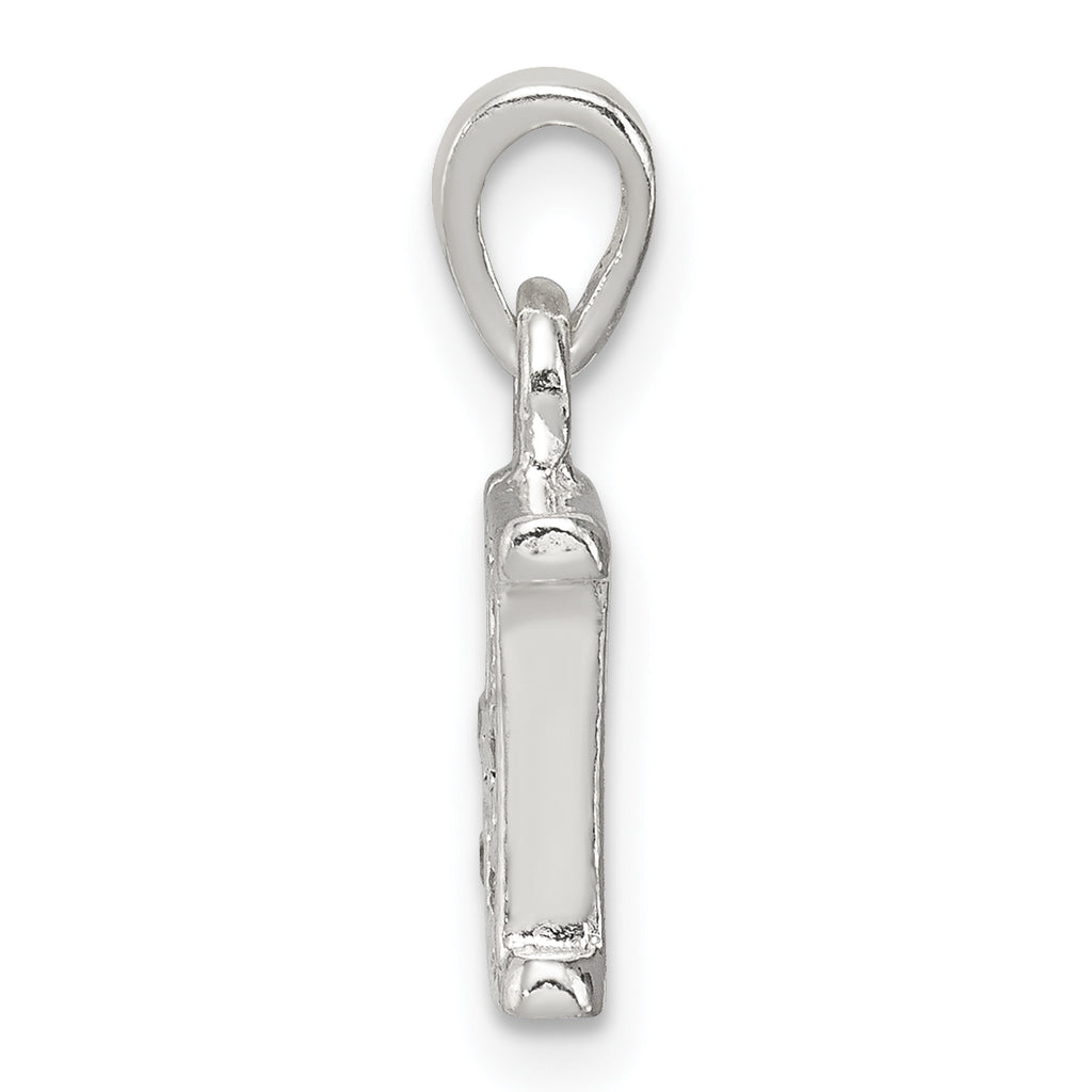 Sophia Jewelers Sterling Silver CZ Initial H Pendant Elegant Anti-Tarnish
