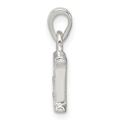 Sophia Jewelers Sterling Silver CZ Initial H Pendant Elegant Anti-Tarnish