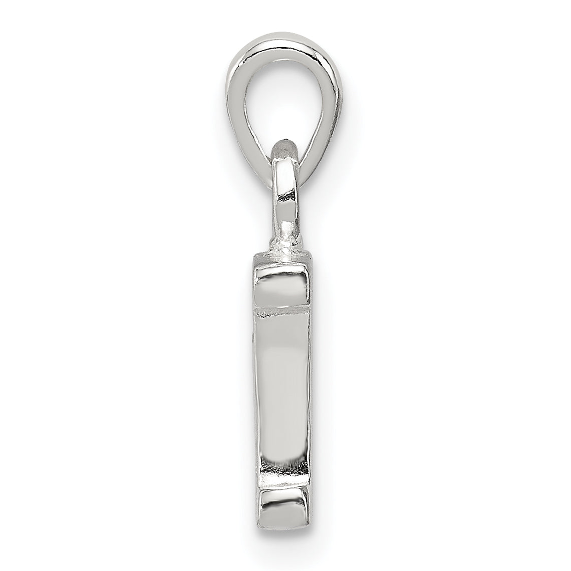 Sophia Jewelers 925 Sterling Silver CZ I Initial Pendant Anti-Tarnish Elegant Design Secondary image