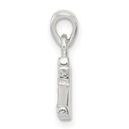 Sophia Jewelers Sterling Silver CZ Initial K Pendant with Anti-Tarnish Coating