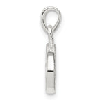 Sophia Jewelers Sterling Silver CZ Initial O Pendant Anti-Tarnish Charm