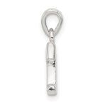 Sophia Jewelers Sterling Silver CZ Initial T Pendant with Anti-Tarnish Finish