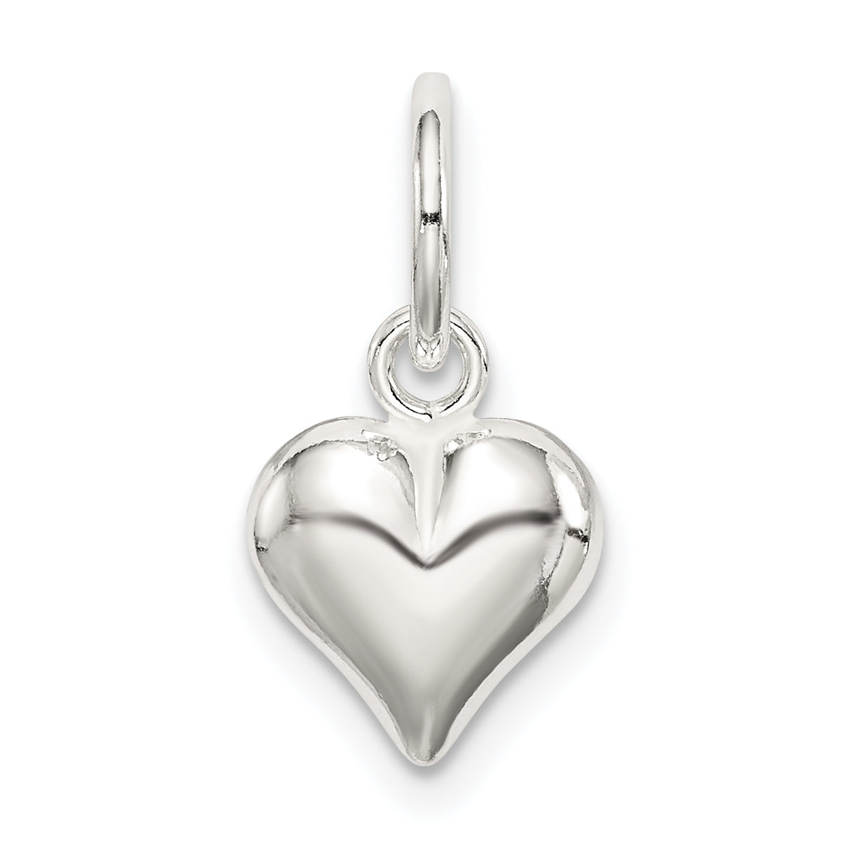 Sterling Silver Puff Heart Charm Main image