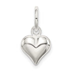 Sterling Silver Puff Heart Charm