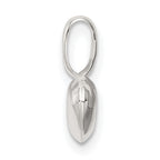 Sophia Jewelers Sterling Silver Puffed Heart Charm Polished Finish