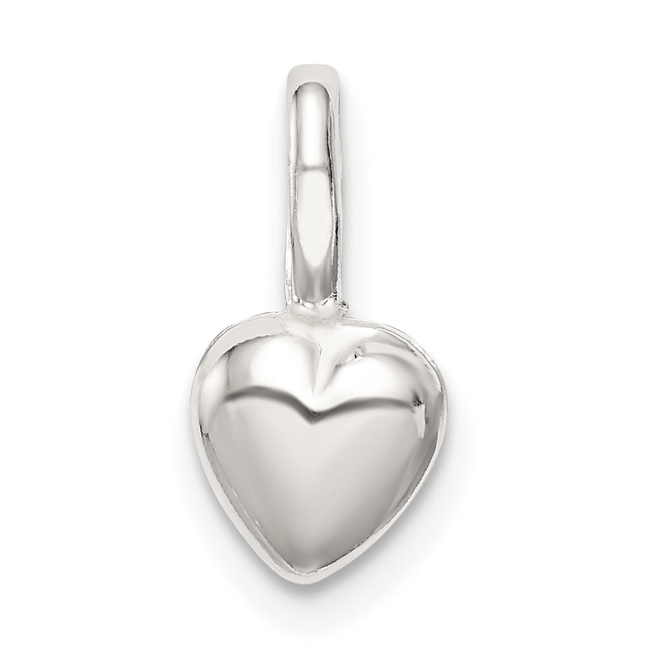 Sterling Silver Puffed Heart Charm Main image