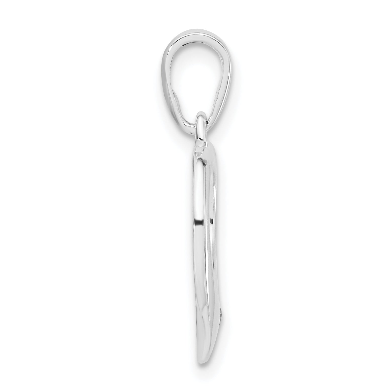Sophia Jewelers Sterling Silver Heart Pendant with White CZ Elegance Secondary image