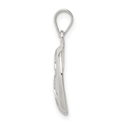 Sophia Jewelers 925 Sterling Silver Polished Swirl Heart Pendant