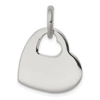 Sterling Silver Heart w/Cut Out Heart Charm