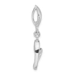Sophia Jewelers Sterling Silver 925 Heart Pendant with Diamond-Cut Polished Finish