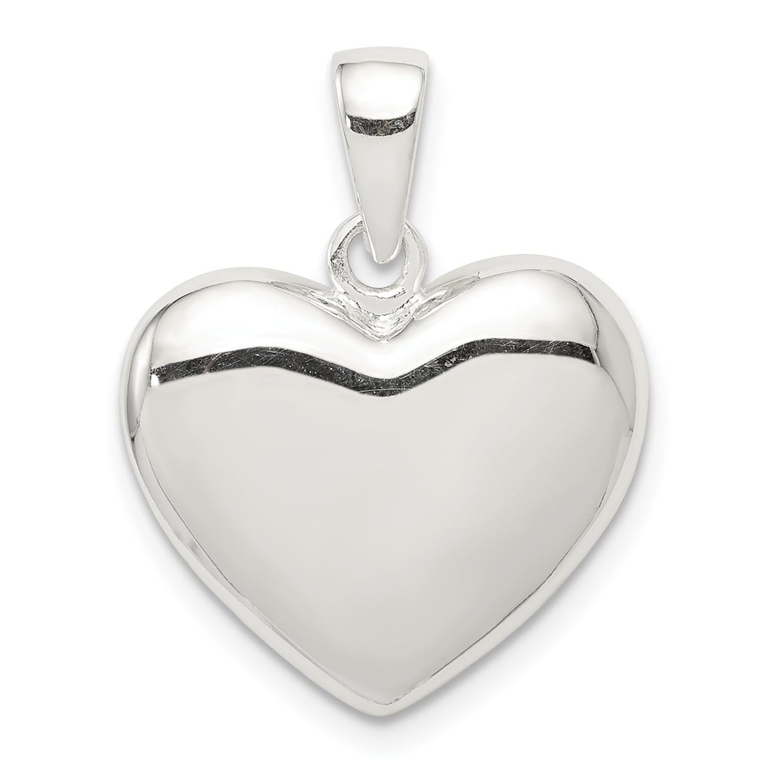 Sterling Silver Polished Heart Pendant Main image