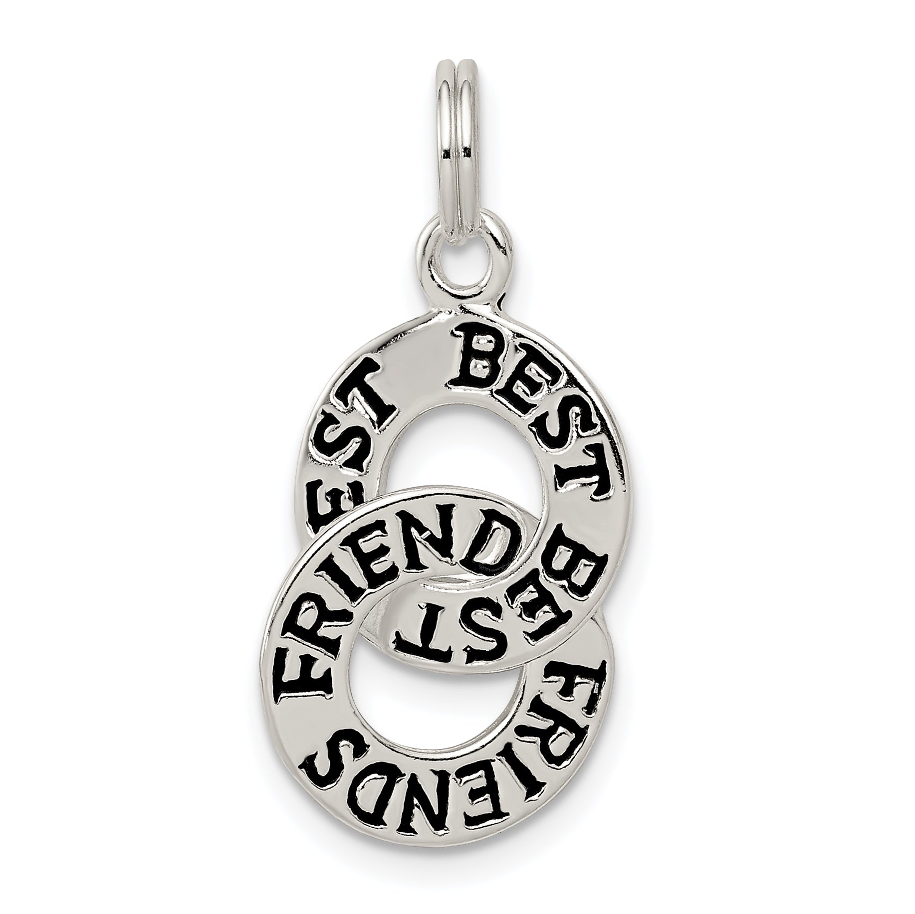 Sterling Silver Best Friends Charm Main image