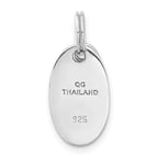 Sophia Jewelers Sterling Silver Wish Charm with Polished Finish