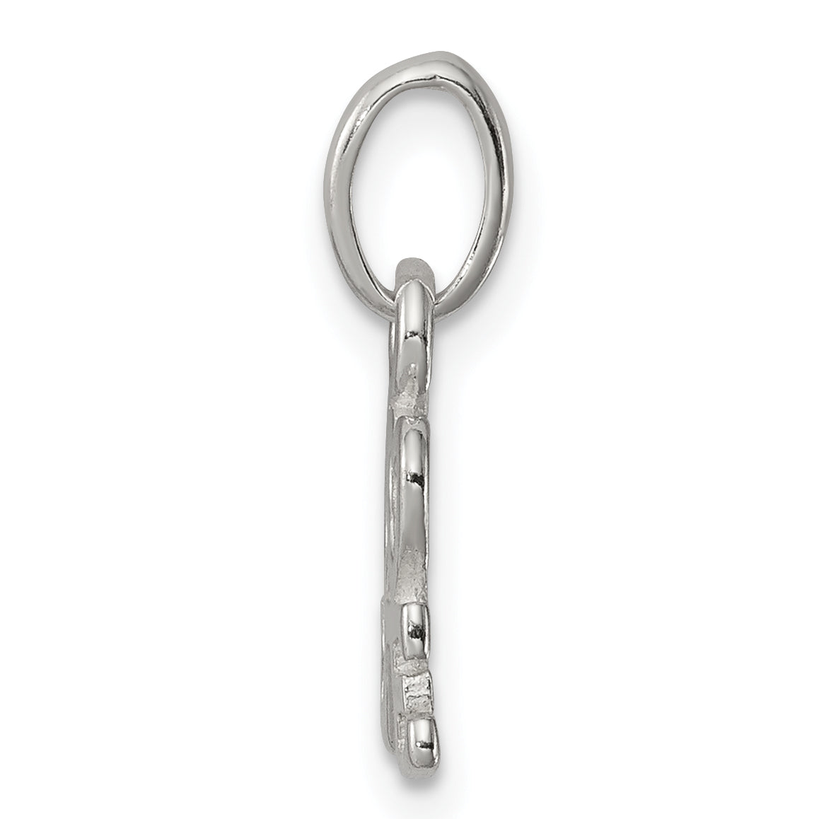 Sterling Silver 925 Love Charm with Polished Anti-Tarnish Finish