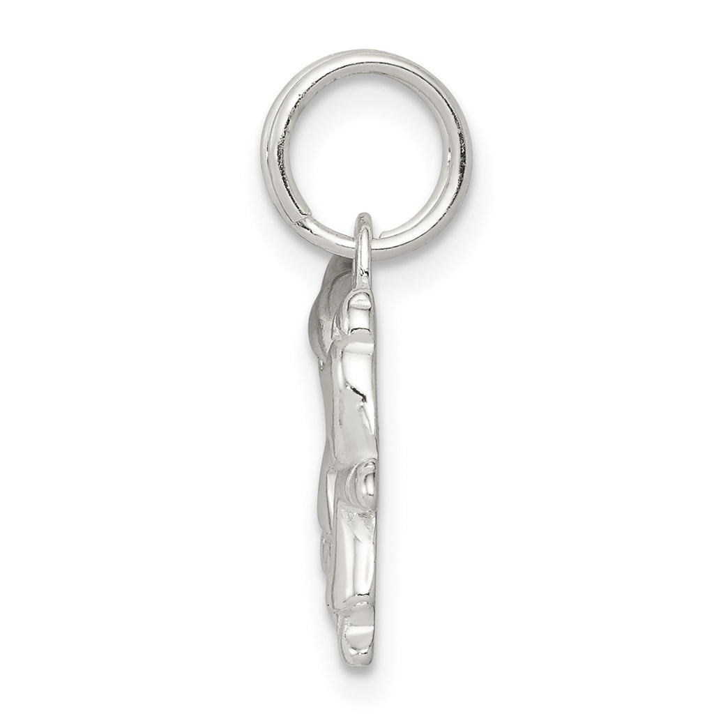 Sterling Silver 925 Boy and Girl Charm with Polished Anti-Tarnish Finish