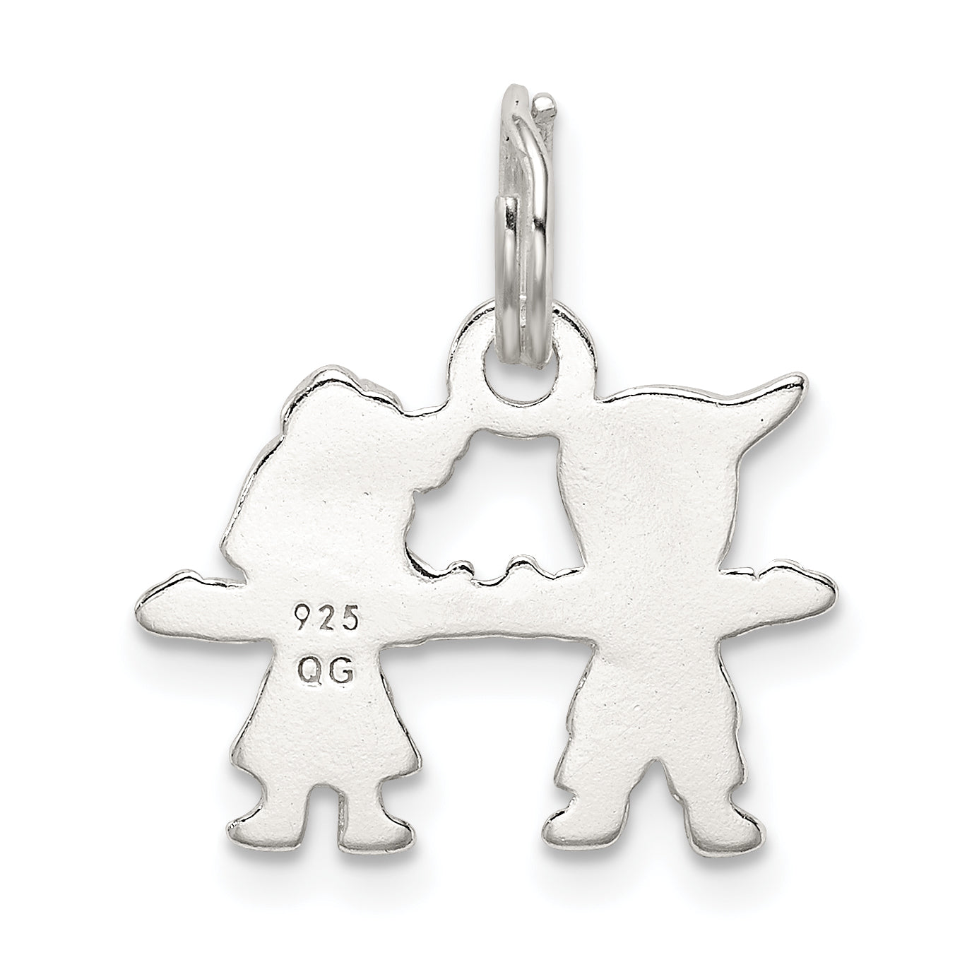 Sterling Silver Polished Boy and Girl Charm