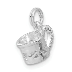 Sterling Silver Polished Mug Charm