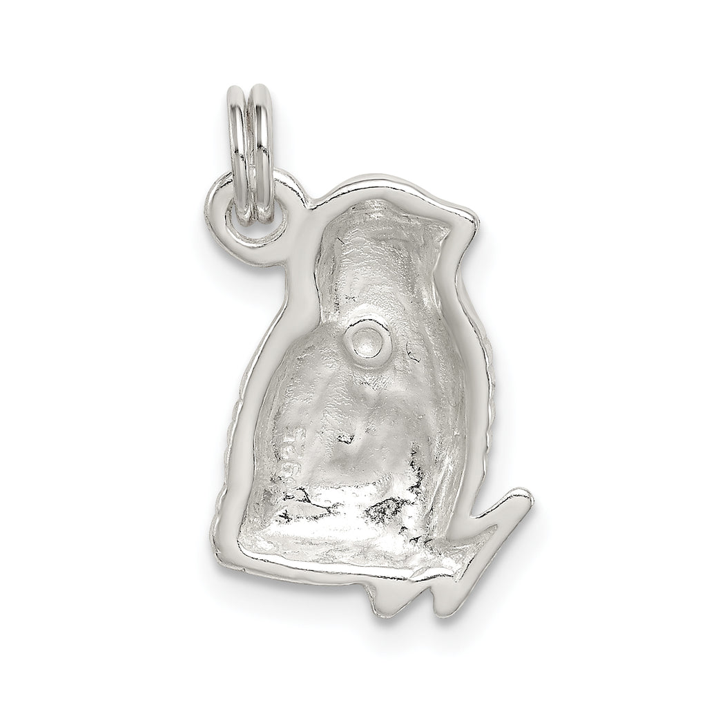 Sophia Jewelers Sterling Silver Enameled Chick Charm with Preciosa Crystal
