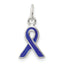 Sterling Silver Blue Enameled Awareness Charm