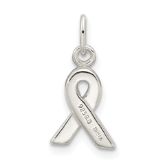 Sterling Silver 925 Polished Purple Enameled Awareness Charm