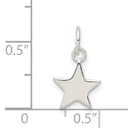 Sophia Jewelers 925 Sterling Silver Star Charm with Anti-Tarnish Finish
