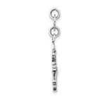 Antiqued Sterling Silver 925 Witch Pendant with Vintage Charm