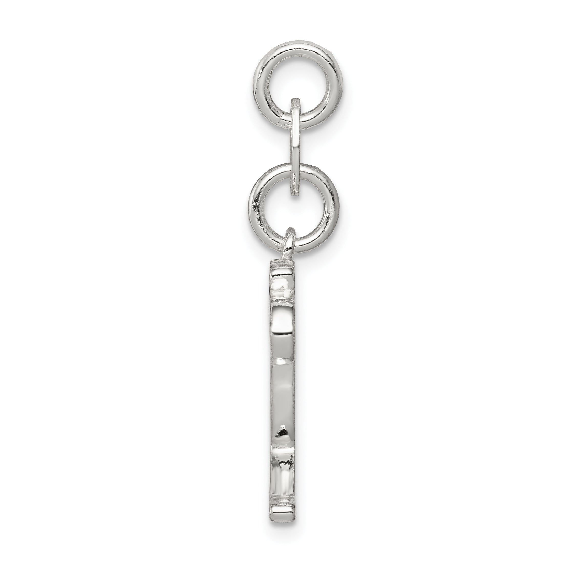 Sterling Silver 925 Santa's Sled Charm with Enamel Anti-Tarnish Finish Secondary image