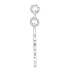 Sterling Silver 925 Santa Charm with Multi-Colored Enamel Finish