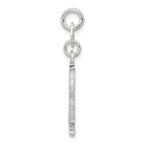 Sterling Silver 925 Snowflake Charm with Polished Anti-Tarnish Finish