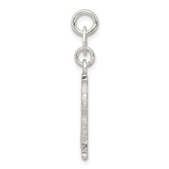 Sterling Silver 925 Snowflake Charm with Polished Anti-Tarnish Finish