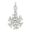 Sterling Silver Polished Snowflake Charm