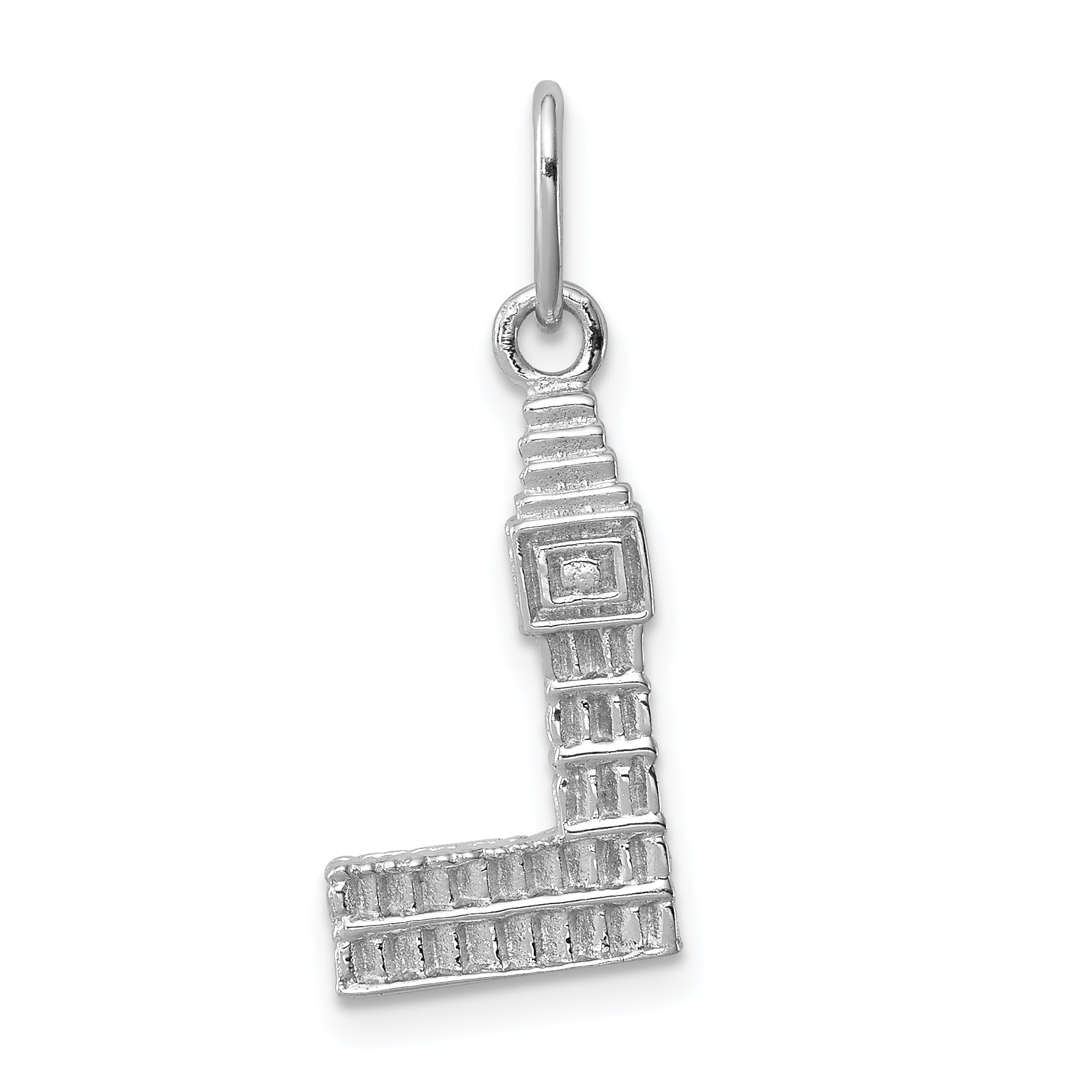 Sterling Silver Rhodium-plated Big Ben Charm Main image